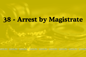 Section 38 - Arrest by Magistrate