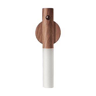 Minimalist wooden wall-mounted handle with modern design