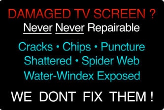 Cracked TV Screen Repair