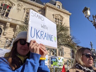 Une centaine de manifestants à Tarbes pour soutenir l'Ukraine