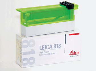 CUCHILLAS DE ALTO PERFIL MARCA LEICA 818 CAJA CON 50 PZS.