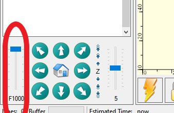 feedrate slider