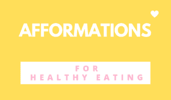 Positive Afformations or healthy eating.