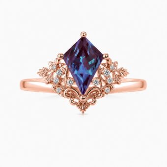 Secret Garden Ring in Kite Cut Alexandrite - Jasmine