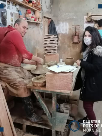 Visite ateliers de fabrication des articles en cuivre (2)