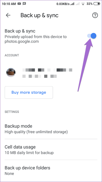Back up Google Photos