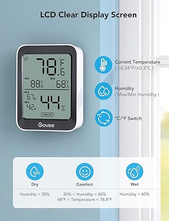 Govee Indoor Hygrometer Thermometer 3 Pack - Image 2