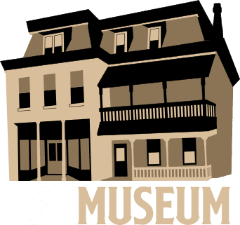 A historic Eureka Springs building at the Eureka Springs Historical Museum in Arkansas.