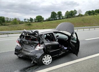 En région. un très violent accident de la route, mais pas de victime