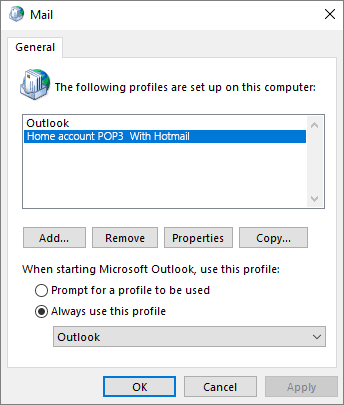 Create-a-New-Outlook-profile