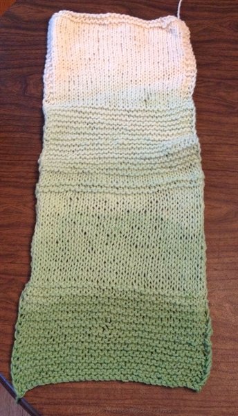 ASimpleHomestead.com - dyed wool gauge swatch