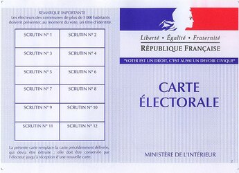 Inscription sur les listes électorales avant le 31 décembre