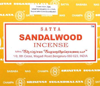 Encens Satya Bois de Santal 15g
