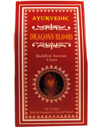 Encens Ayurvedic Dragon’s Blood 10 cônes Backflow
