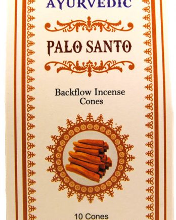 Encens Ayurvedic Palo Santo 10 cônes Backflow