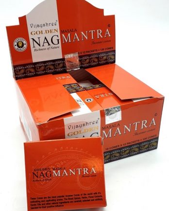 Encens Vijayshree Mantra Golden Nag 10 cônes