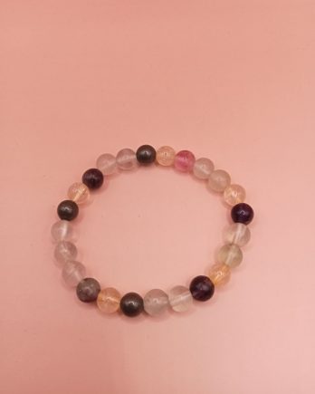 Bracelet Enfant en Citrine, Fluorine et Pyrite concentration