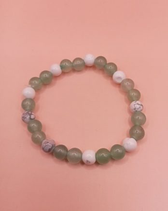 Bracelet enfant aventurine howlite pour la concentration et l’équilibre