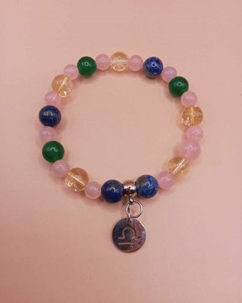 Bracelet astrologique du Balance en pierres naturelles