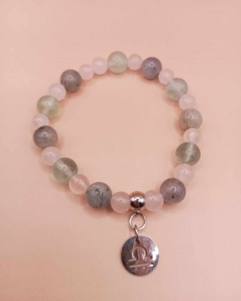 Bracelet astrologique du Balance en pierres naturelles