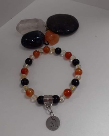 Bracelet astrologique du Lion en pierres naturelles