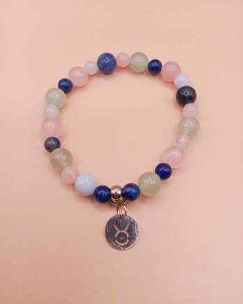 Bracelet astrologique du Taureau en pierres naturelles