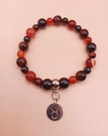 Bracelet astrologique du Taureau en pierres naturelles