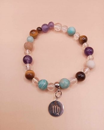 Bracelet astrologique du Vierge en pierres naturelles