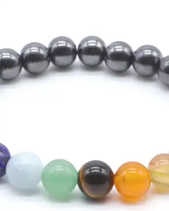 Chakra Équilibre 7 Pierres & Hématite