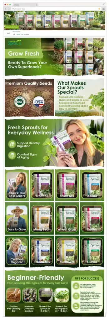 Brand store examples Nature jims Sprouts
