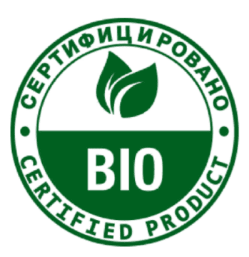 Лого системы «Система добровольной сертификации «100 % БИО Продукт»»