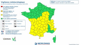 Orages. les Hautes Pyrénées et tout le sud ouest en alerte météo