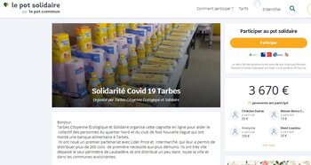 Coronavirus, une cagnotte de solidarité pour aider à Tarbes