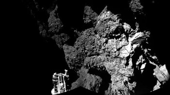 Philae a photographié la comète et transmis le cliché à la Terre