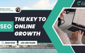 SEO online growth banner for Dubai businesses with digital marketing and website optimization concept