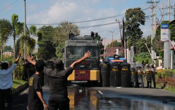 Polres Halut Gelar Simulasi Pengamanan Unjuk Rasa