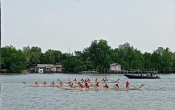 Kuala Sempang Meriah, Perlombaan Sampan Naga Jadi Daya Tarik Warga