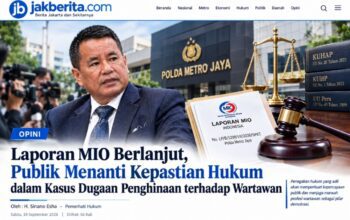 Laporan MIO Berlanjut, Publik Menanti Kepastian Hukum dalam Kasus Dugaan Penghinaan terhadap Wartawan ini