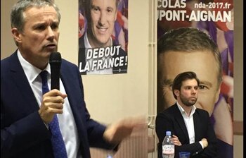 Nicolas Dupont Aignan était à Tarbes lundi soir