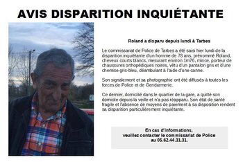 Tarbes. disparition inquiétante, avis de recherche