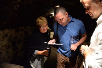 Gary already looking lost on the treasure hunt in Holdvolgy Winery (Moon Valley)
