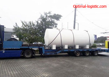 Transport of cisterns (boilers) http://optimal-logistic.com