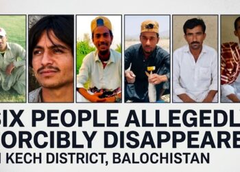 Six People Allegedly Forcibly Disappeared in Kech District