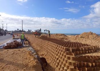 La barrera de protección marina en Nagua figura entre las obras con mayor ejecución financiera reportada.