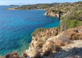 Beautiful coastline of Kastos, Ionion islands I Skippered Holidays in Greece