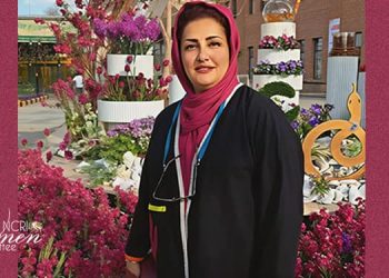 آرزو عابدی در روز ١٩ دی ماه ۱۴۰۴، در جریان اعتراضات سراسری مردمی