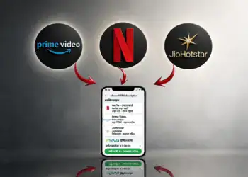 Nepali smartphone user paying for a subscription through a local reseller app instead of automatic billing
