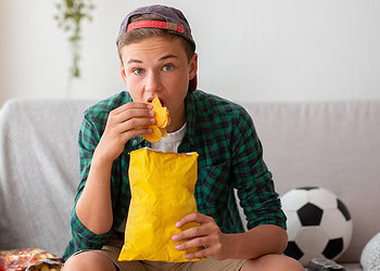 Adolescents with ADHD tend to eat more snacks than their peers
