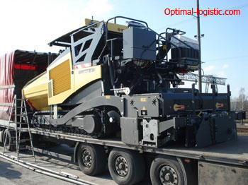 Перевезення асфальтоукладача optimal-logistic.com