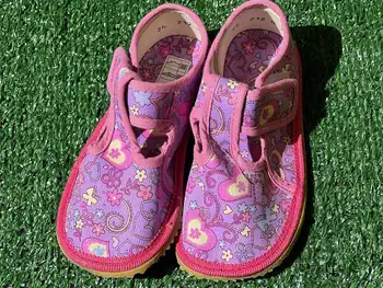 Papucei barefoot de interior, material textil